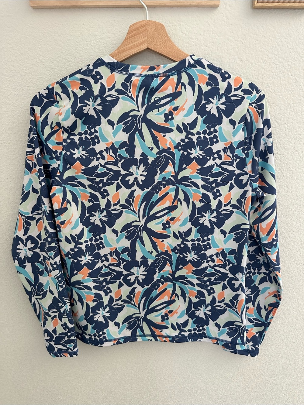 Roxy Rash Guards BUNDLE of 2 Printed Tropical Long Sleeved Tops - Picture 10 of 14